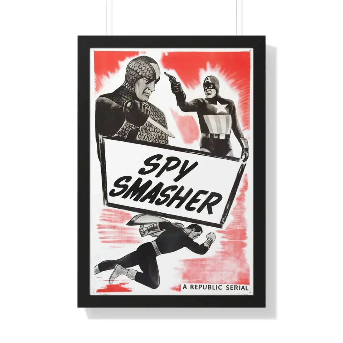 SPY SMASHER (2) 1942 - Framed Movie Poster 20" x 30" Black - The Sticker Space