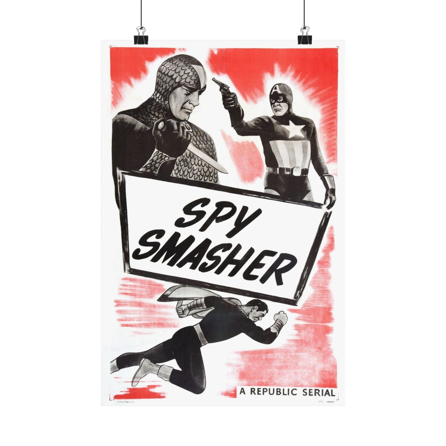 SPY SMASHER (2) 1942 - Paper Movie Poster-12″ x 18″-The Sticker Space