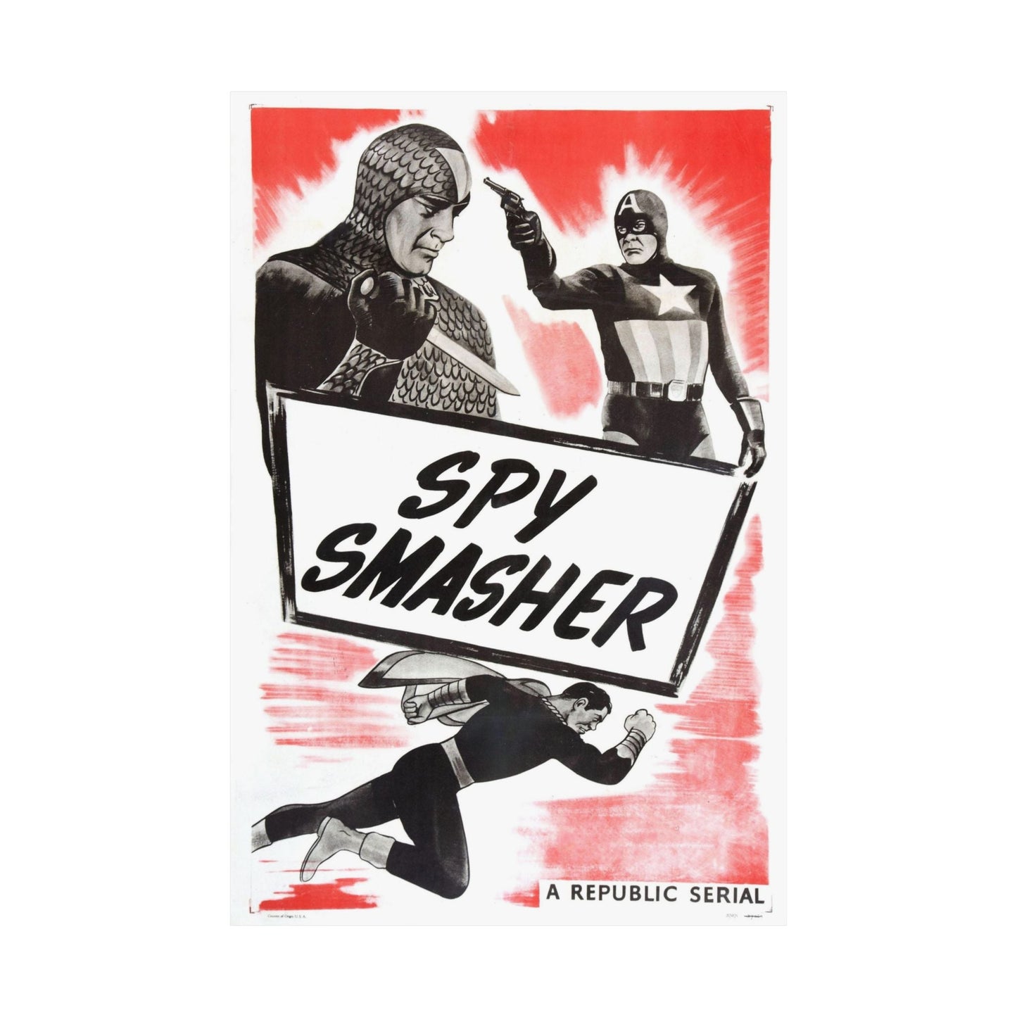 SPY SMASHER (2) 1942 - Paper Movie Poster-The Sticker Space