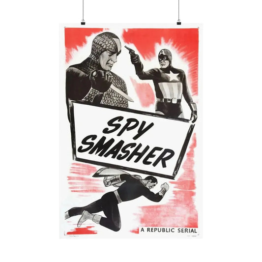 SPY SMASHER (2) 1942 - Paper Movie Poster 24″ x 36″ Matte - The Sticker Space