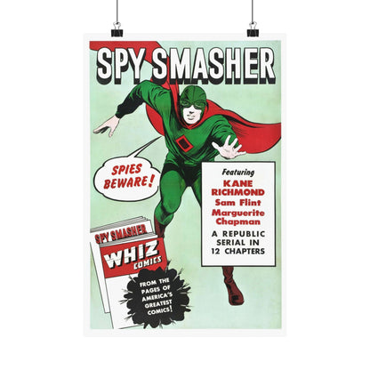 SPY SMASHER (3) 1942 - Paper Movie Poster-12″ x 18″-The Sticker Space