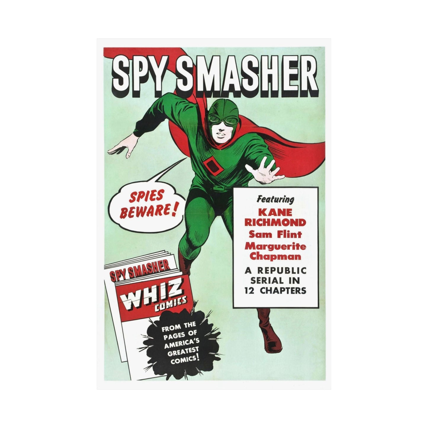 SPY SMASHER (3) 1942 - Paper Movie Poster-The Sticker Space