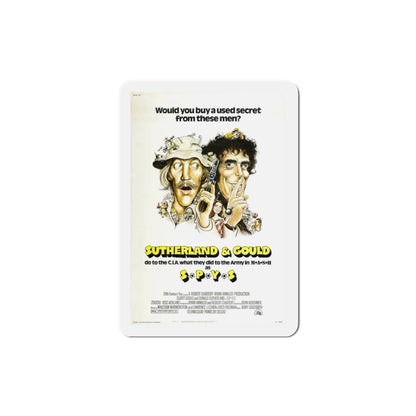 SPYS 1974 Movie Poster Die-Cut Magnet-3 Inch-The Sticker Space