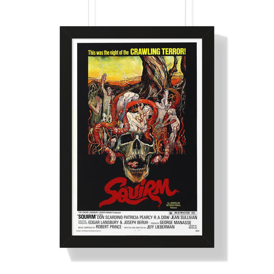 SQUIRM 1976 - Framed Movie Poster-16″ x 24″-The Sticker Space