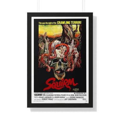 SQUIRM 1976 - Framed Movie Poster 20" x 30" Black - The Sticker Space