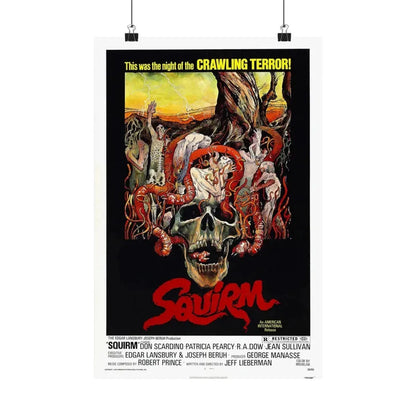 SQUIRM 1976 - Paper Movie Poster 12″ x 18″ Matte - The Sticker Space