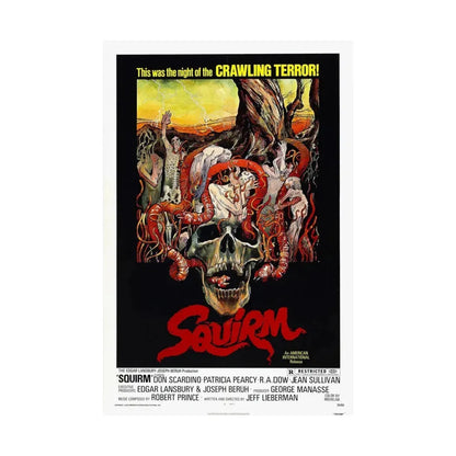 SQUIRM 1976 - Paper Movie Poster - The Sticker Space