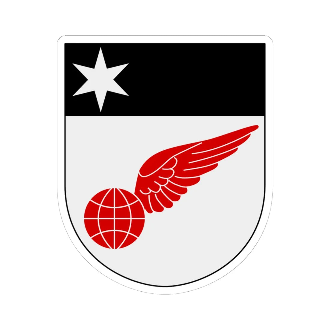 Särskilda transportflyggruppen STG (Sweden) (Coat of Arms) STICKER Vinyl Kiss-Cut Decal 4 Inch White - The Sticker Space