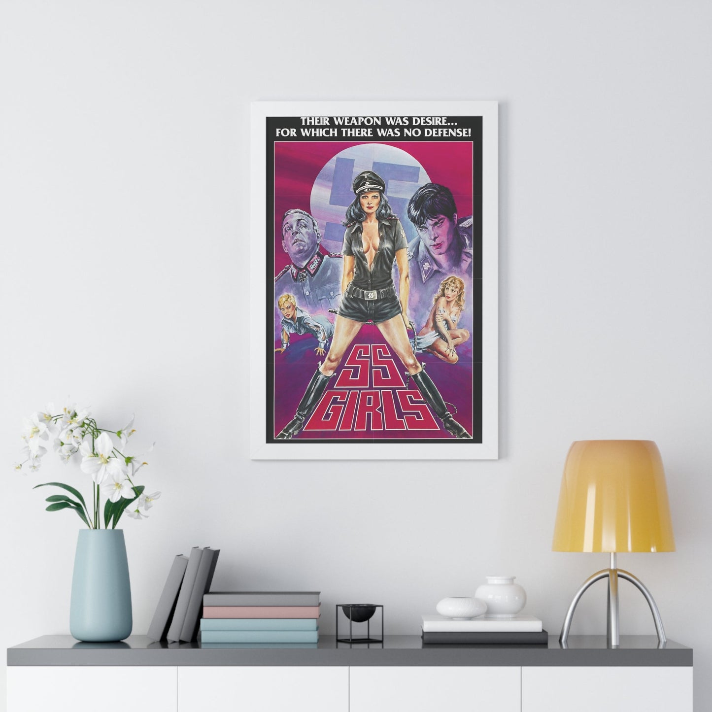 SS GIRLS 1977 - Framed Movie Poster-The Sticker Space