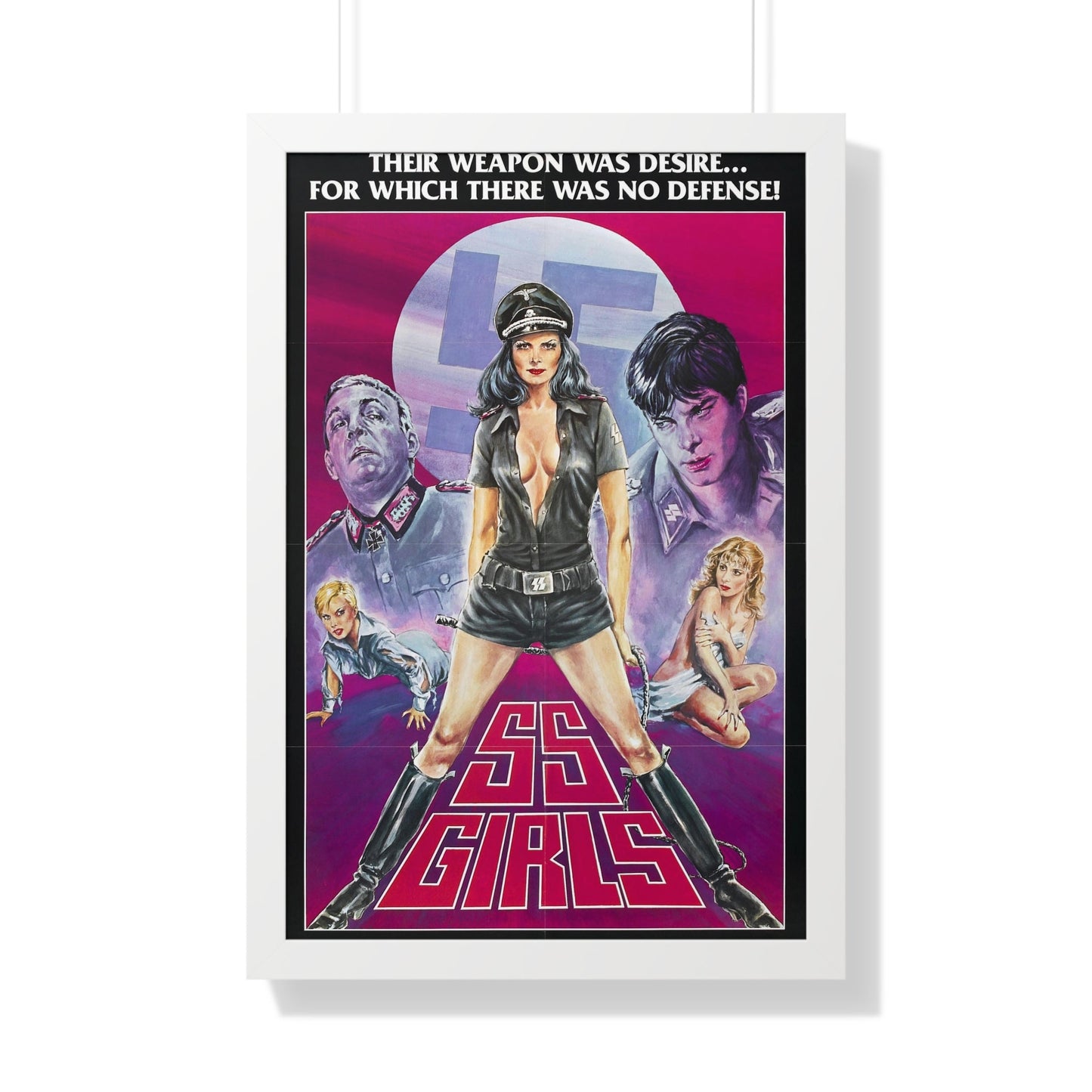 SS GIRLS 1977 - Framed Movie Poster-20" x 30"-The Sticker Space