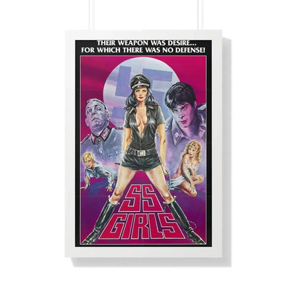 SS GIRLS 1977 - Framed Movie Poster 20" x 30" White - The Sticker Space