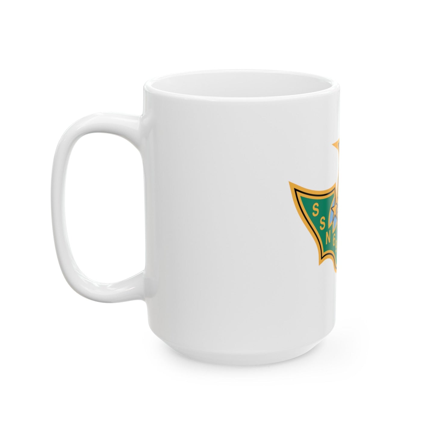 SSN 698 USS Bremerton Patriae Defensor AD Hoc Adsum (U.S. Navy) White Coffee Mug-The Sticker Space