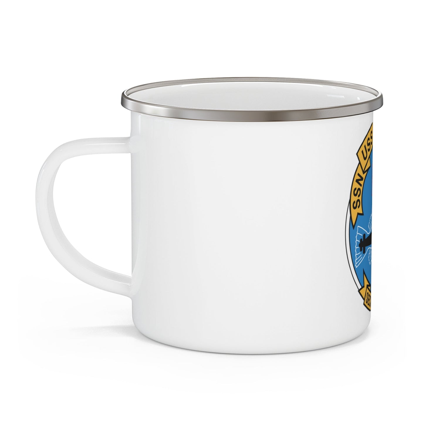 SSN USS Lapon 661 Secret ET Hardi (U.S. Navy) Enamel Mug 12oz-12oz-The Sticker Space