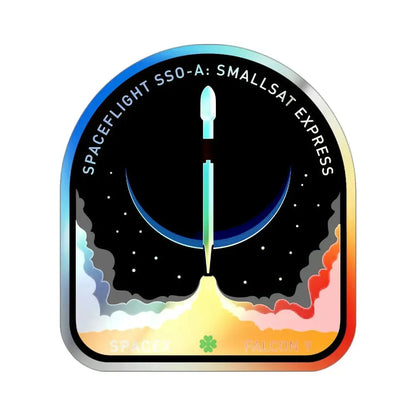 SSO-A (SpaceX) Holographic STICKER Die-Cut Vinyl Decal 3 Inch Holographic - The Sticker Space