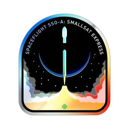 SSO-A (SpaceX) Holographic STICKER Die-Cut Vinyl Decal 5 Inch Holographic - The Sticker Space