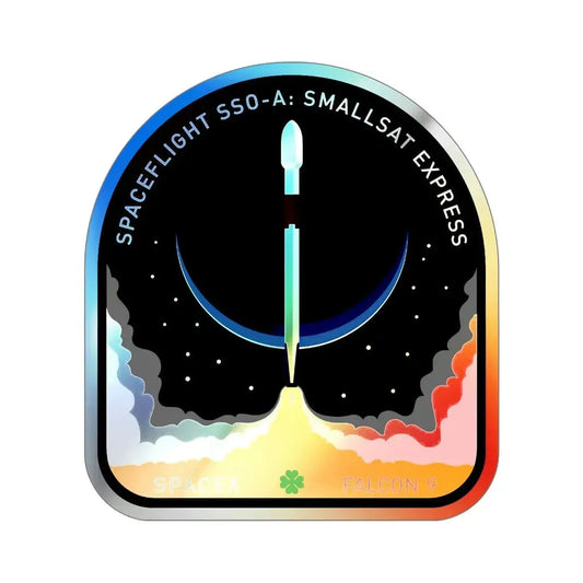 SSO-A (SpaceX) Holographic STICKER Die-Cut Vinyl Decal 6 Inch Holographic - The Sticker Space
