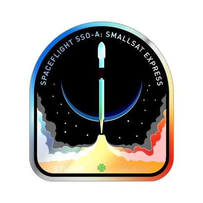 SSO-A (SpaceX) Holographic STICKER Die-Cut Vinyl Decal 6 Inch Holographic - The Sticker Space