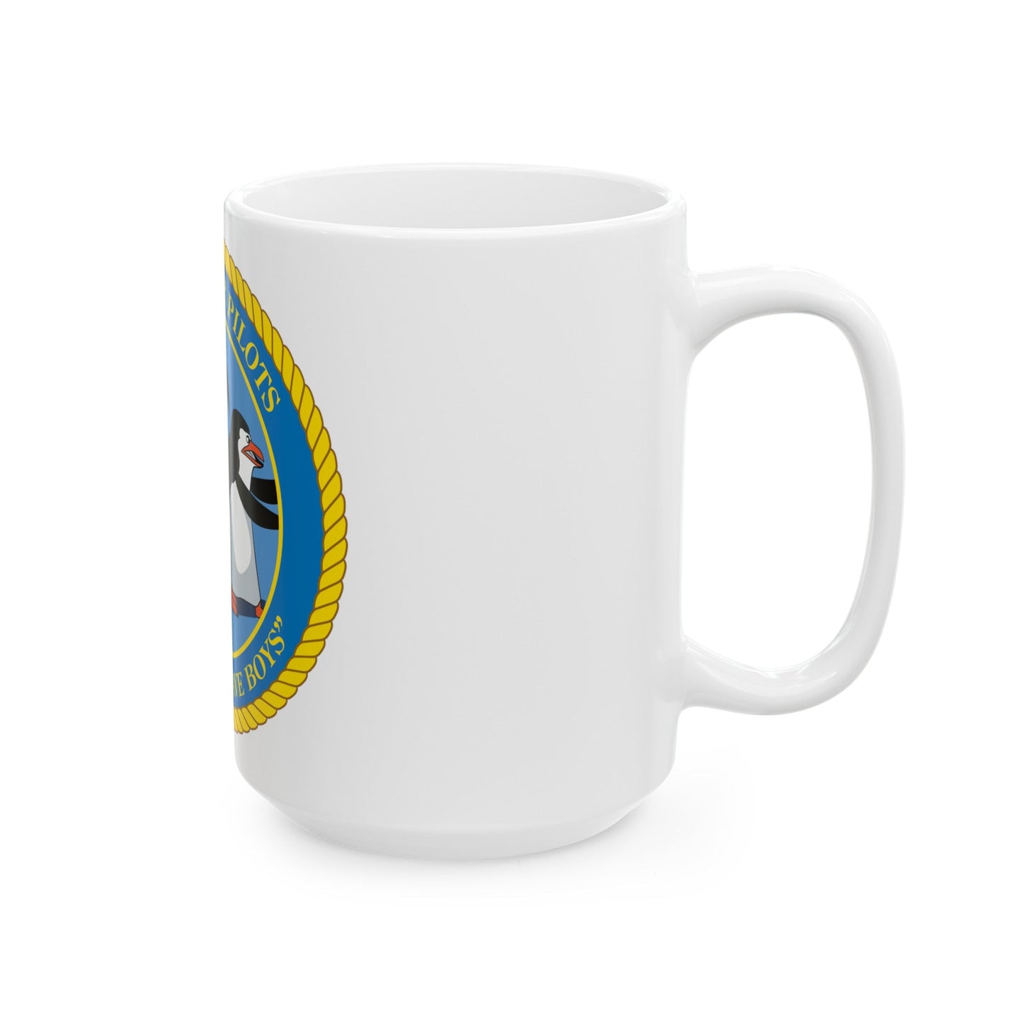 SSO Harbor Pilots Smile and Wave Boys (U.S. Navy) White Coffee Mug-The Sticker Space