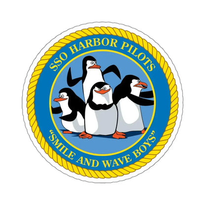 SSO Harbor Pilots Smile and Wave Boys (U.S. Navy) STICKER Vinyl Die-Cut Decal 6 Inch - The Sticker Space
