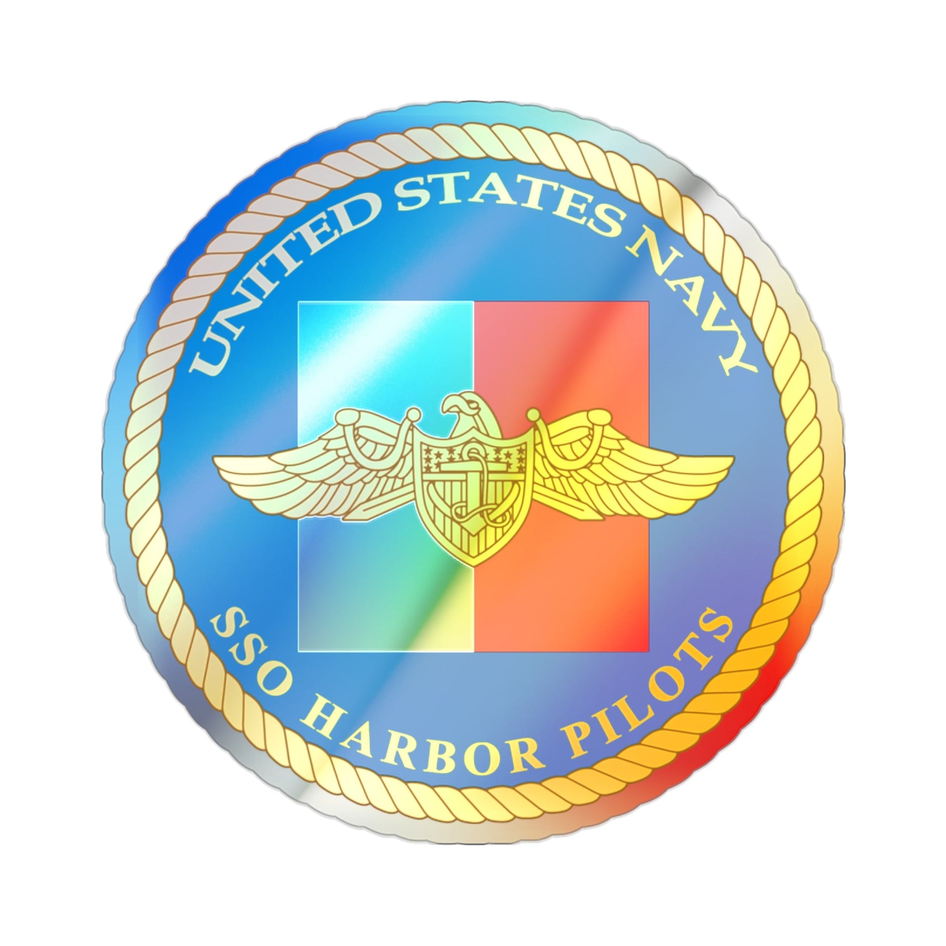 SSO Harbor Pilots (U.S. Navy) Holographic STICKER Die-Cut Vinyl Decal-2 Inch-The Sticker Space