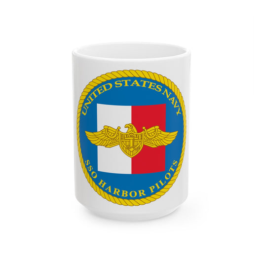 SSO Harbor Pilots (U.S. Navy) White Coffee Mug-15oz-The Sticker Space