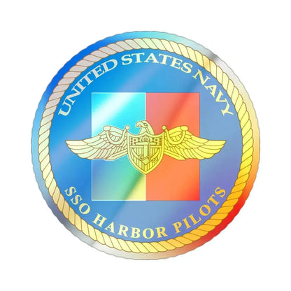 SSO Harbor Pilots (U.S. Navy) Holographic STICKER Die-Cut Vinyl Decal 2 Inch Holographic - The Sticker Space