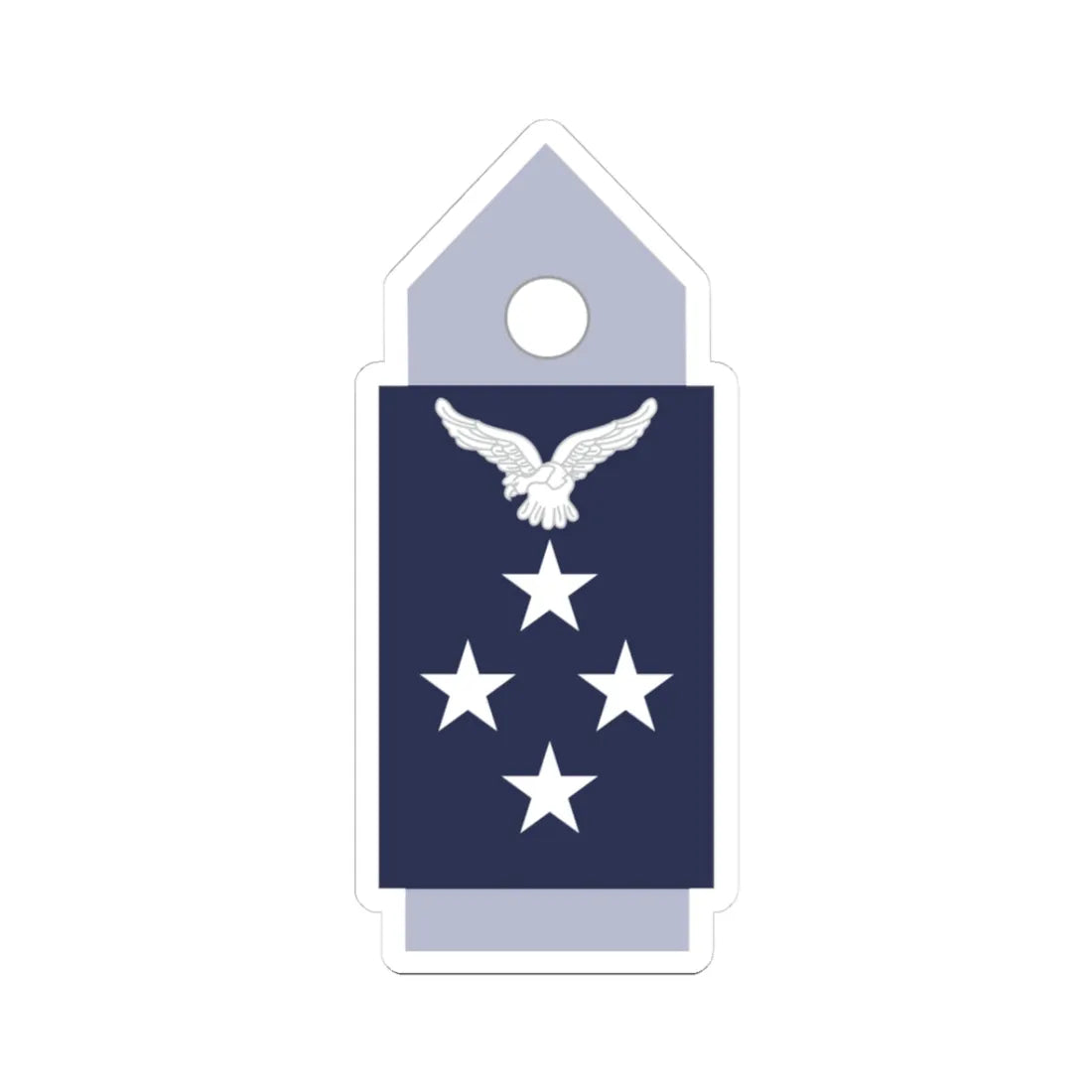 SS.OO.1.  GDA (Chile) (Military Rank) STICKER Vinyl Kiss-Cut Decal 3 Inch White - The Sticker Space