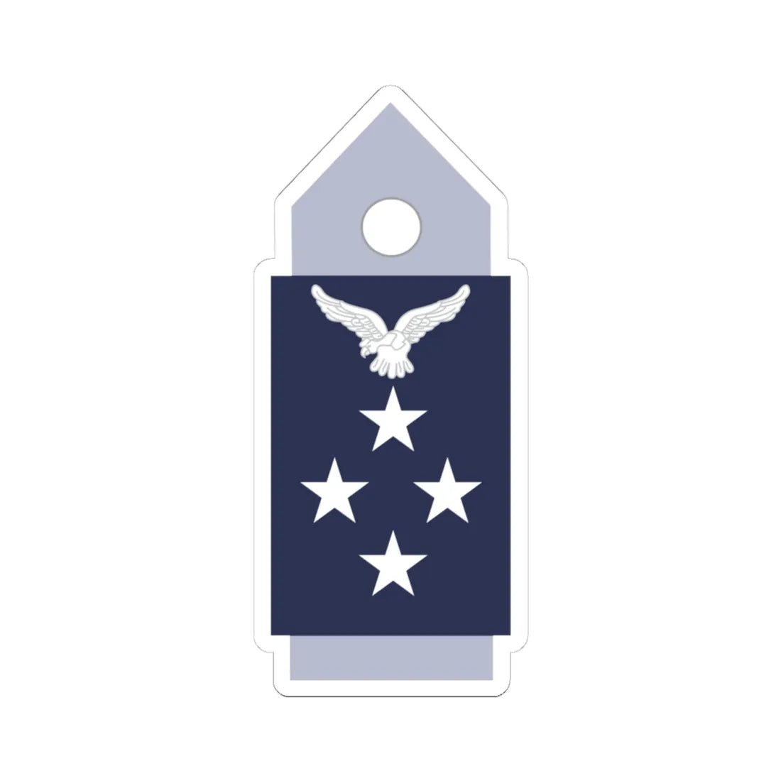 SS.OO.1.  GDA (Chile) (Military Rank) STICKER Vinyl Kiss-Cut Decal 4 Inch White - The Sticker Space
