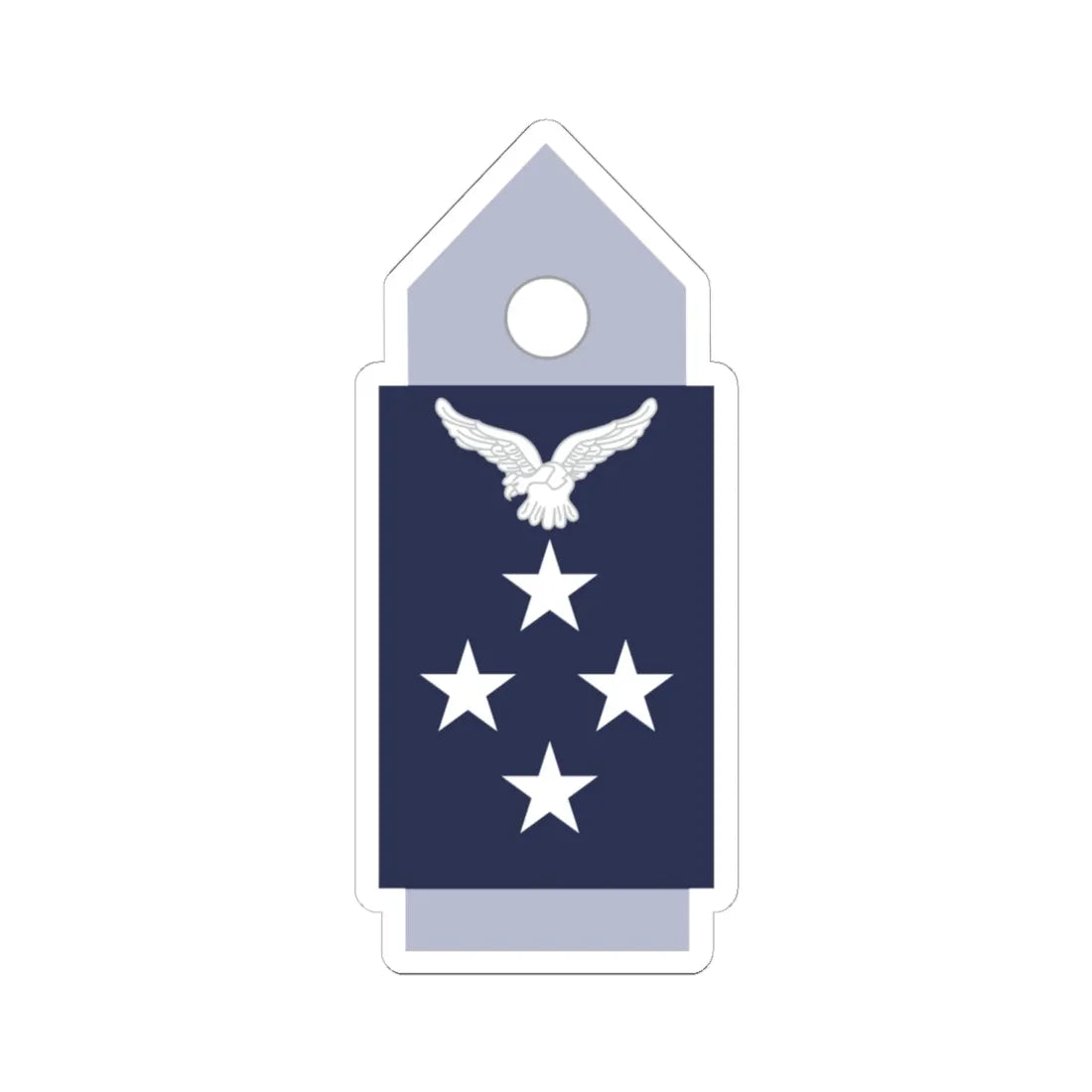 SS.OO.1.  GDA (Chile) (Military Rank) STICKER Vinyl Kiss-Cut Decal 6 Inch White - The Sticker Space