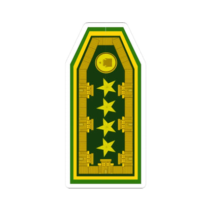 SS.OO.1.GEND.DIRECTOR GENERAL (Chile) (Military Rank) STICKER Vinyl Kiss-Cut Decal 3 Inch White - The Sticker Space