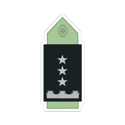 SS.OO.2.GEND.CAMISA.CORONEL (Chile) (Military Rank) STICKER Vinyl Kiss-Cut Decal 6 Inch White - The Sticker Space