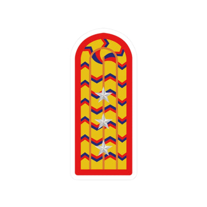 SS.OO.4.EJER.CAPITÁN (Chile) (Military Rank) STICKER Vinyl Kiss-Cut Decal 2 Inch White - The Sticker Space