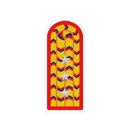 SS.OO.4.EJER.CAPITÁN (Chile) (Military Rank) STICKER Vinyl Kiss-Cut Decal 3 Inch White - The Sticker Space