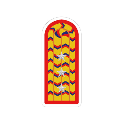 SS.OO.4.EJER.CAPITÁN (Chile) (Military Rank) STICKER Vinyl Kiss-Cut Decal 6 Inch White - The Sticker Space