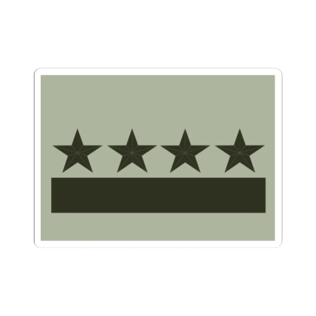 SS.OO.4.EJER.SUR.BRIGADIER (Chile) (Military Rank) STICKER Vinyl Kiss-Cut Decal 3 Inch White - The Sticker Space