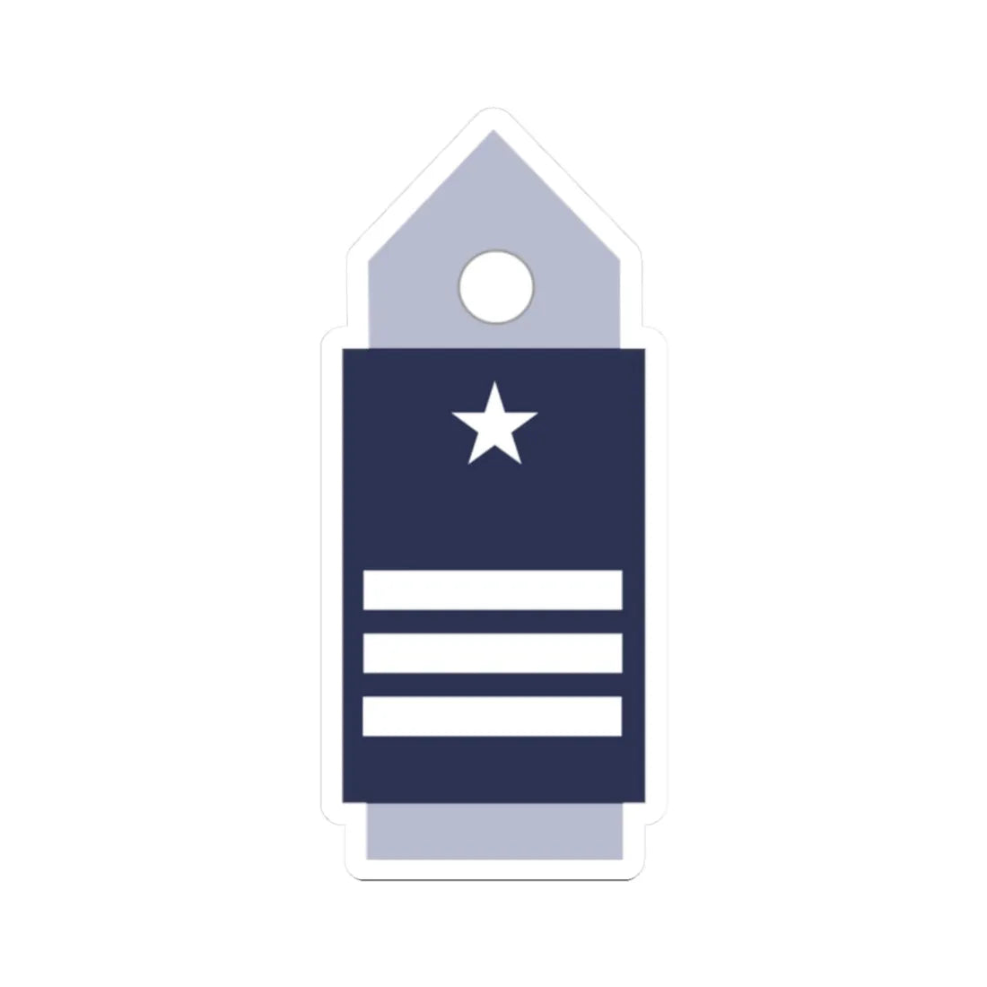 SS.OO.6.  CDG (Chile) (Military Rank) STICKER Vinyl Kiss-Cut Decal 2 Inch White - The Sticker Space
