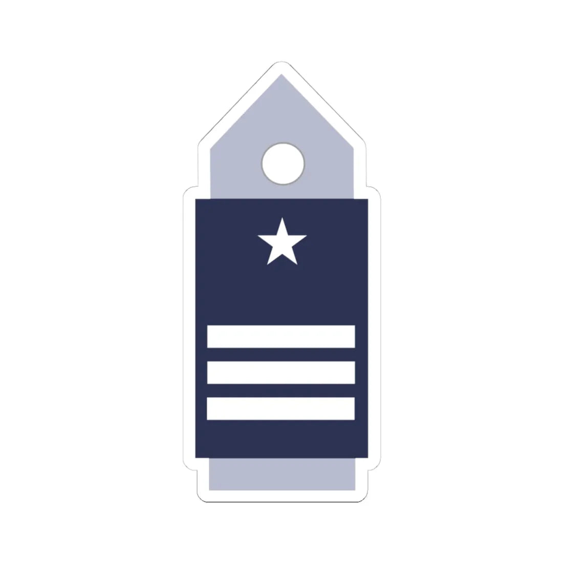 SS.OO.6.  CDG (Chile) (Military Rank) STICKER Vinyl Kiss-Cut Decal 4 Inch White - The Sticker Space