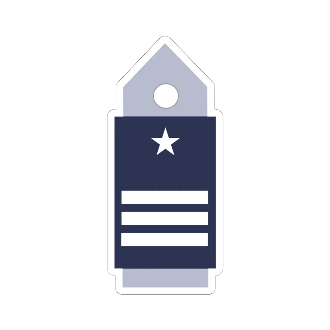SS.OO.6.  CDG (Chile) (Military Rank) STICKER Vinyl Kiss-Cut Decal 6 Inch White - The Sticker Space