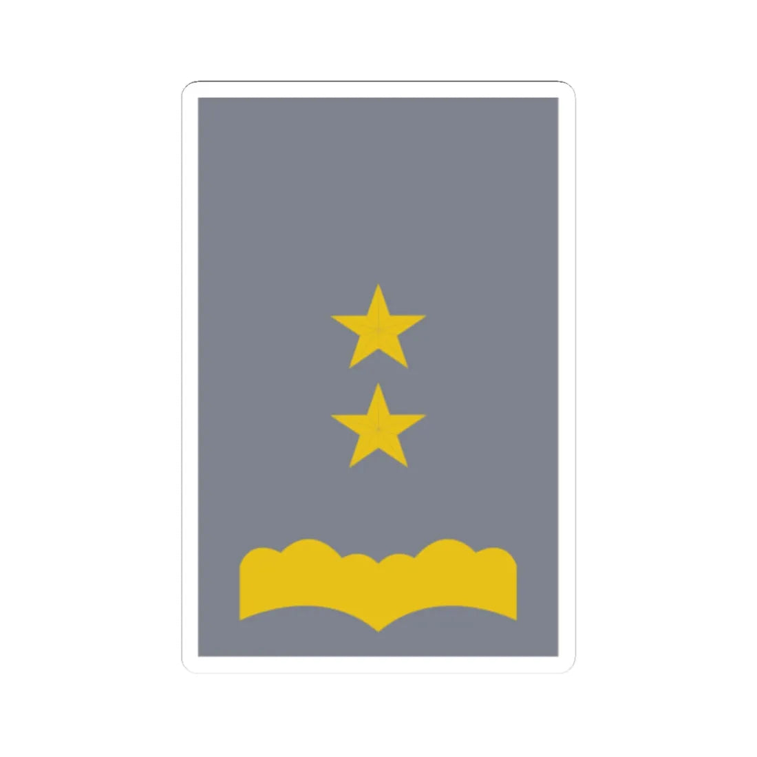 SS.OO.6.EJER.OFICINA.TENIENTE CORONEL (Chile) (Military Rank) STICKER Vinyl Kiss-Cut Decal 2 Inch White - The Sticker Space