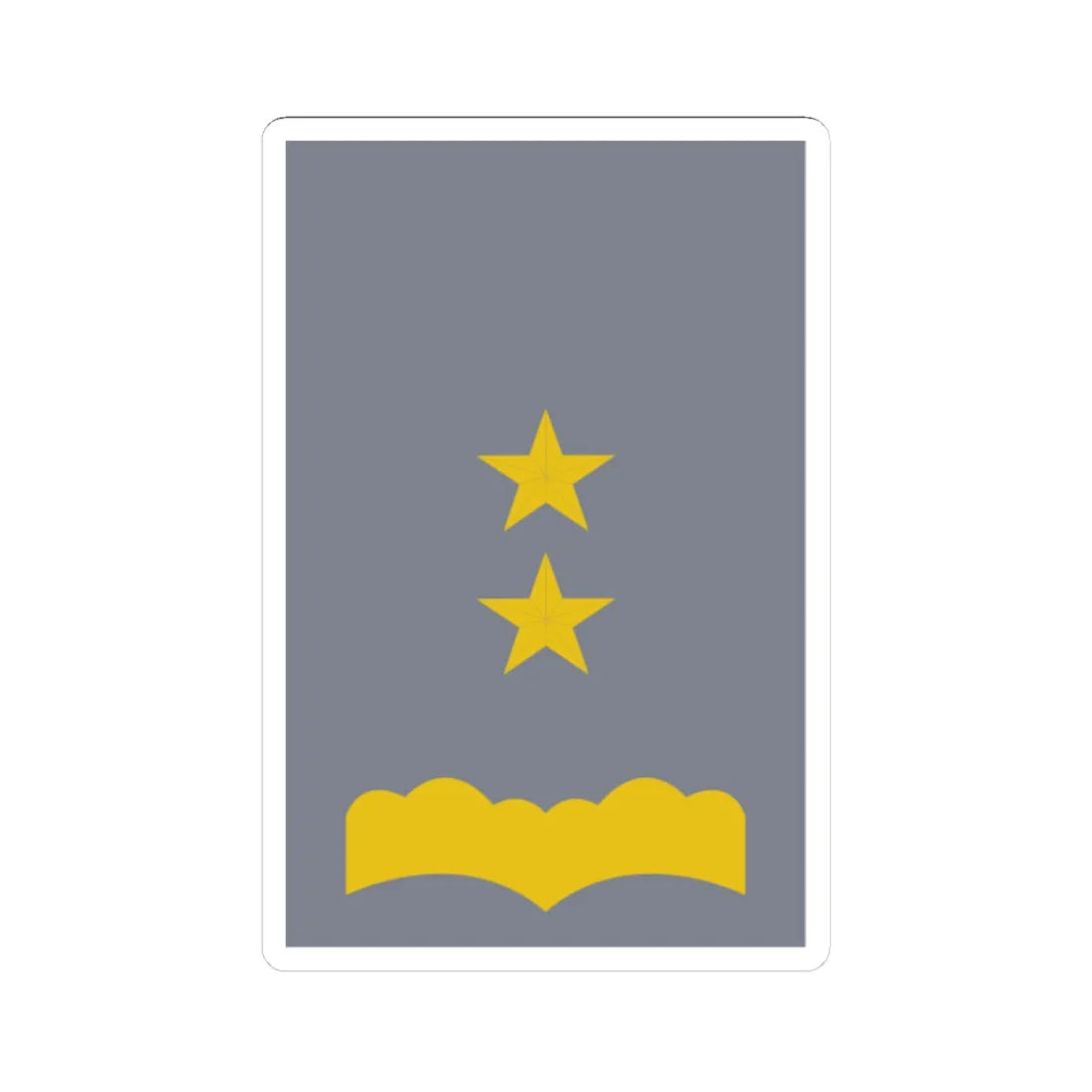 SS.OO.6.EJER.OFICINA.TENIENTE CORONEL (Chile) (Military Rank) STICKER Vinyl Kiss-Cut Decal 3 Inch White - The Sticker Space