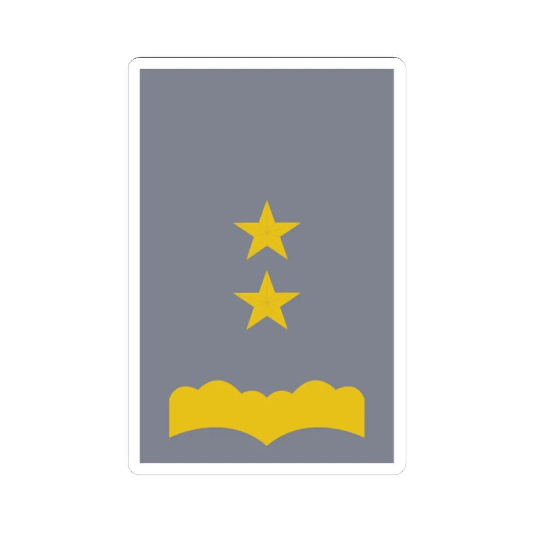 SS.OO.6.EJER.OFICINA.TENIENTE CORONEL (Chile) (Military Rank) STICKER Vinyl Kiss-Cut Decal 4 Inch White - The Sticker Space