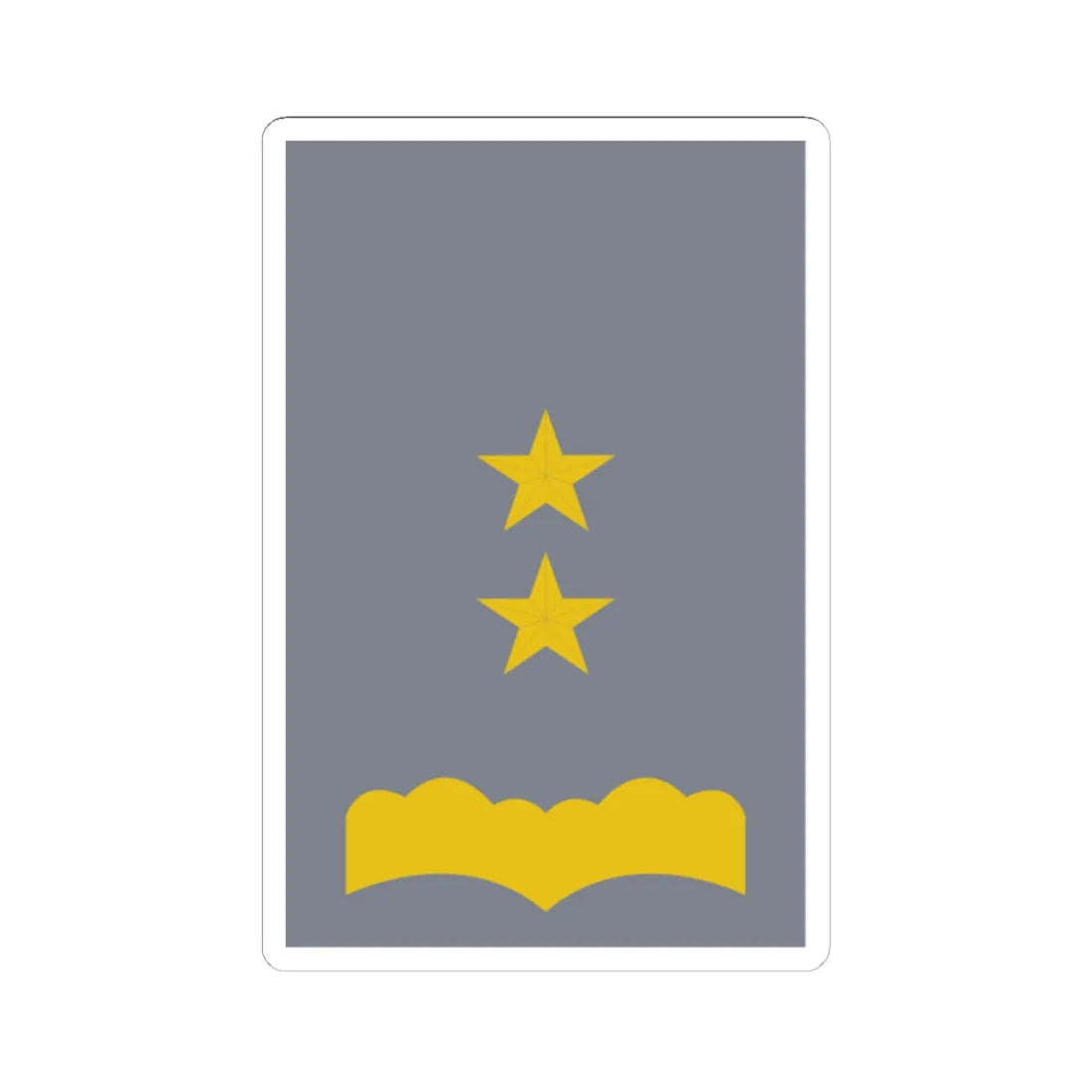 SS.OO.6.EJER.OFICINA.TENIENTE CORONEL (Chile) (Military Rank) STICKER Vinyl Kiss-Cut Decal 6 Inch White - The Sticker Space