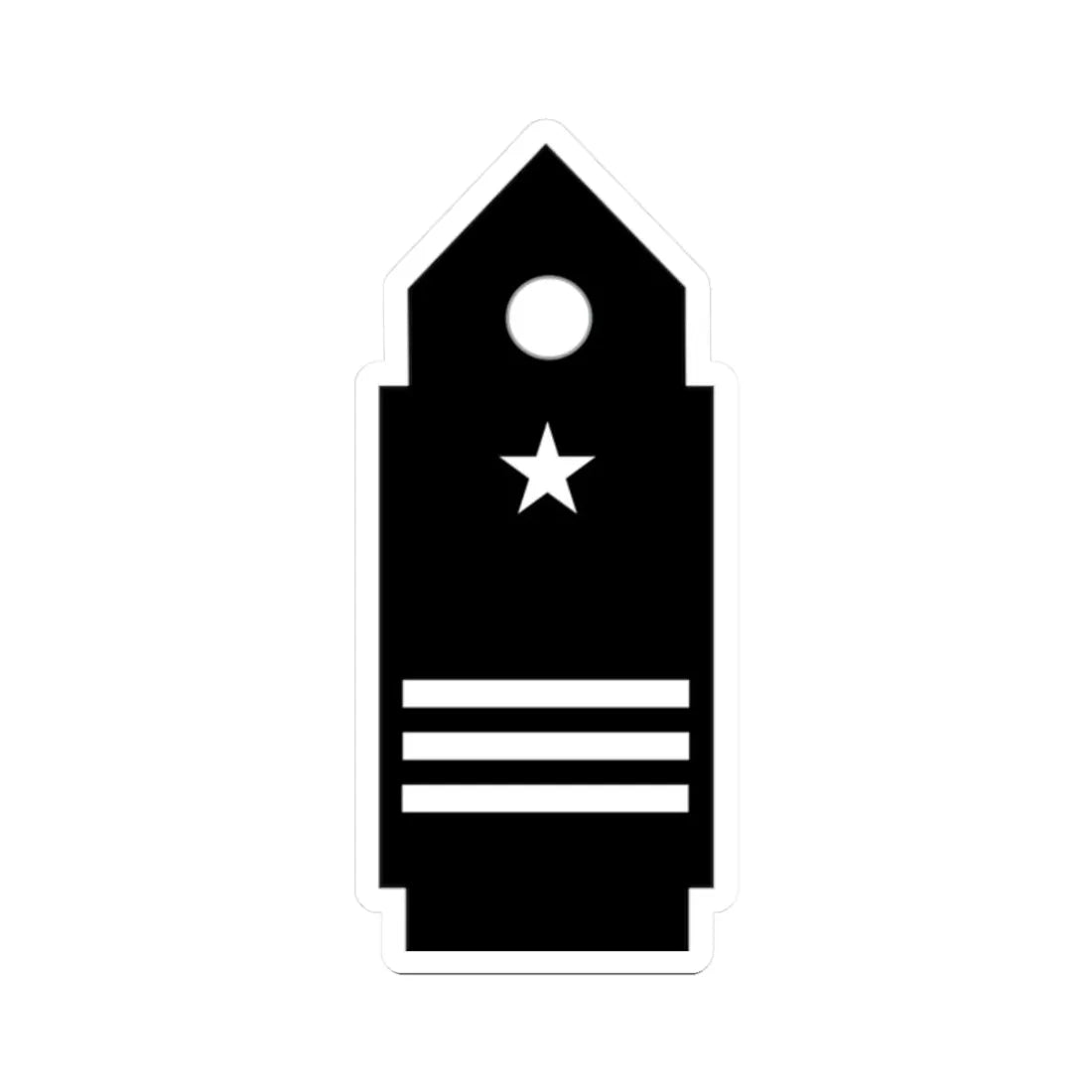 SS.OO.8.  CDB   CASACA   (Chile) (Military Rank) STICKER Vinyl Kiss-Cut Decal 2 Inch White - The Sticker Space