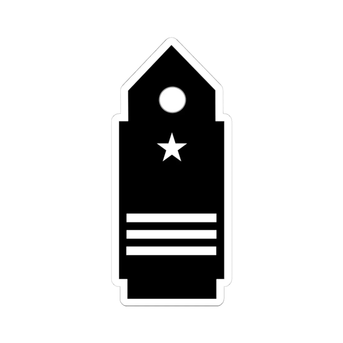 SS.OO.8.  CDB   CASACA   (Chile) (Military Rank) STICKER Vinyl Kiss-Cut Decal 4 Inch White - The Sticker Space