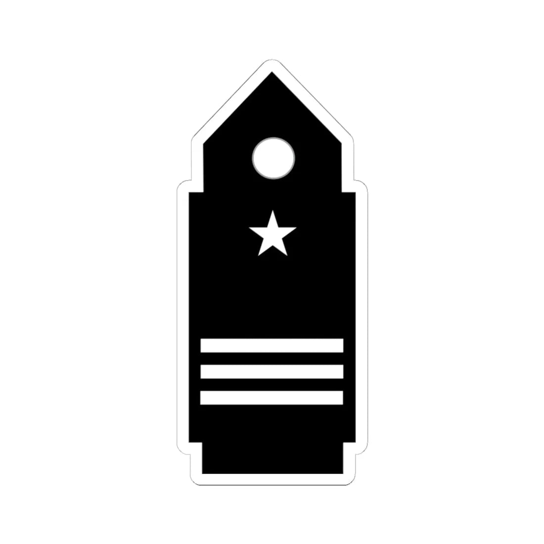 SS.OO.8.  CDB   CASACA   (Chile) (Military Rank) STICKER Vinyl Kiss-Cut Decal 6 Inch White - The Sticker Space