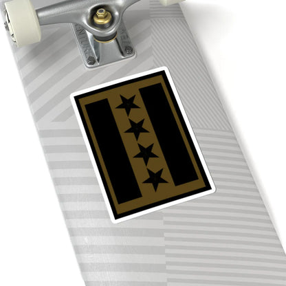 SS.OO.9.CARAB.CAMPAÑA.GENERAL.DIRECTOR (Chile) (Military Rank) STICKER Vinyl Kiss-Cut Decal - The Sticker Space