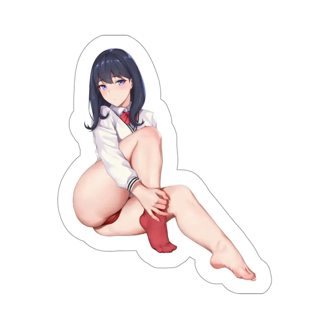 SSSS.Gridman - Rikka Takarada v3 (Anime/Ecchi/Waifu) STICKER Vinyl Die-Cut Decal 4 Inch - The Sticker Space
