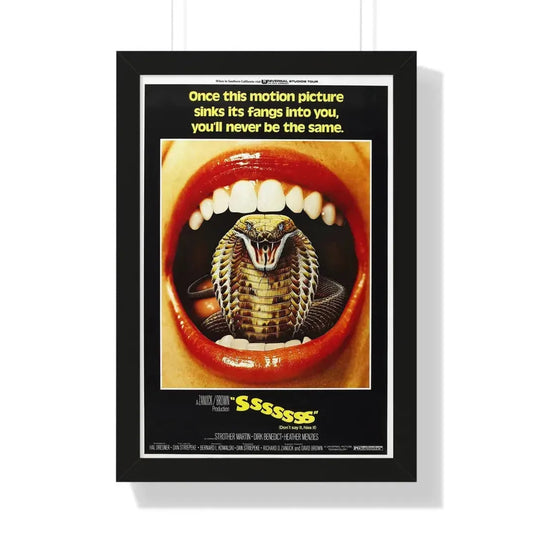 SSSSSSS 1973 - Framed Movie Poster 16″ x 24″ Black - The Sticker Space