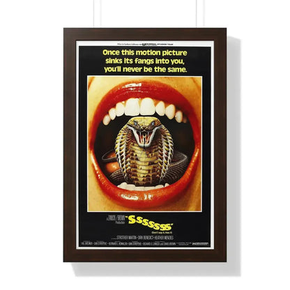 SSSSSSS 1973 - Framed Movie Poster 16″ x 24″ Walnut - The Sticker Space