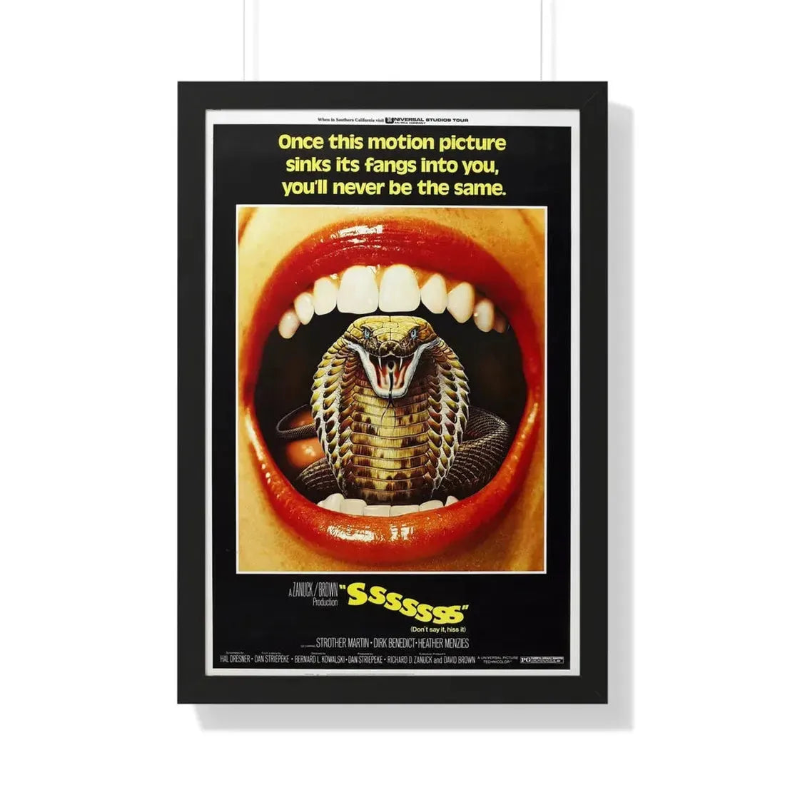 SSSSSSS 1973 - Framed Movie Poster 20" x 30" Black - The Sticker Space